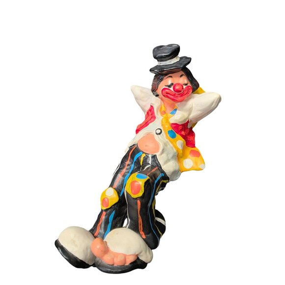 Vintage 1977 Annette Little “The Hobo” Circus Clown Handpainted Figurine 9" - Picture 1 of 10
